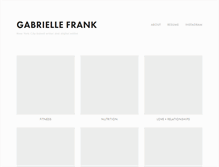 Tablet Screenshot of gabriellefrank.com